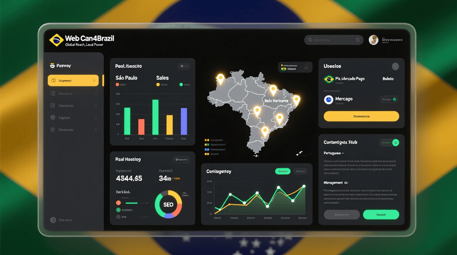 Web Can4Brazil: The Complete Guide to Brazil’s International Digital Expansion Platform Web Can4Brazil platform dashboard showing Brazil digital marketing and SEO tools for business expansion
