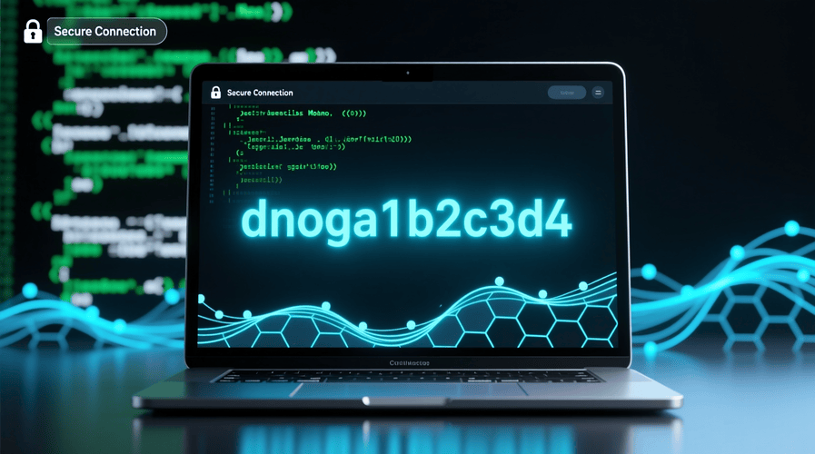 What Is dnoga1b2c3d4? Exploring the Digital Identifier, Theories, and Real-World Context Graphic showing a digital alphanumeric code dnoga1b2c3d4 on a tech interface background